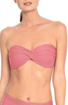 Women's Robin Piccone Lily Bandeau Bikini Top - Pink