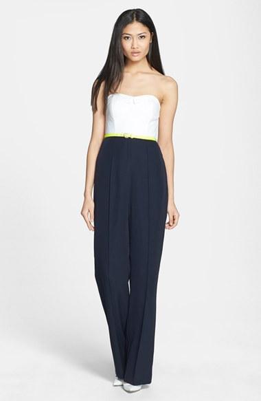 Ted Baker London Belted Jumpsuit Navy