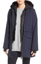 Women's French Connection Three-quarter Anorak With Removable Bib - Blue