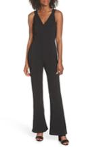 Women's Adelyn Rae Double Strap V-neck Jumpsuit - Black