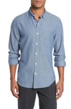 Men's Bonobos Slim Fit Brushed Twill Sport Shirt, Size - Blue