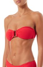 Women's Luli Fama Reversible Side Tie Brazilian Bikini Bottoms - Red