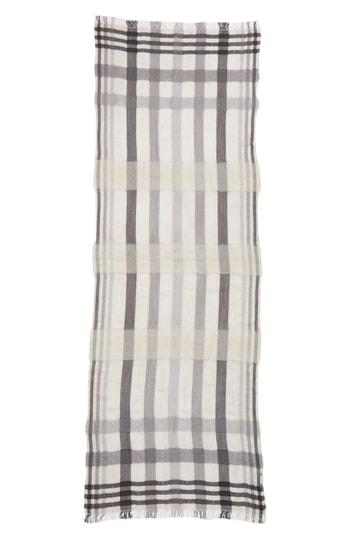 Women's Fabiana Filippi Plaid Modal Blend Scarf, Size - Beige