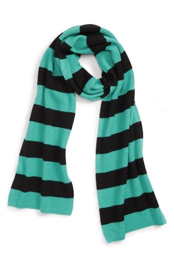 Men's Saturdays Nyc 1x1 Rib Scarf, Size - Green