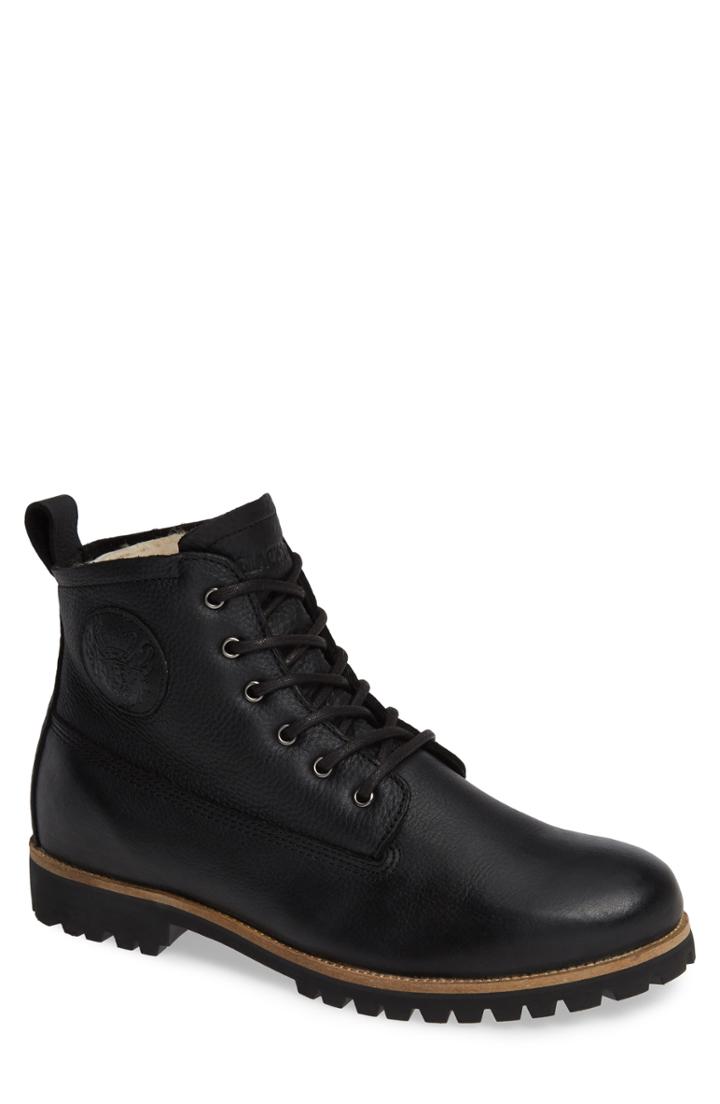 Men's Blackstone Om60 Waterproof Genuine Shearling Boot -9.5us / 42eu - Black