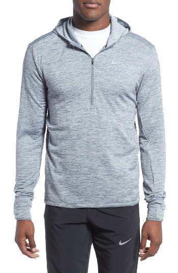 Men's Nike Therma Sphere Element Running Hoodie - Grey