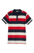 Men's Bobby Jones Rule 58 Regular Fit Wide Stripe Polo - Blue