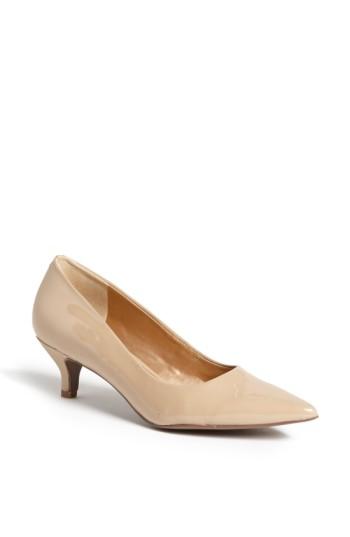 Women's Trotters 'paulina' Leather Pump .5 S - Beige