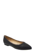 Women's Trotters Estee Pointed Toe Flat W - Black