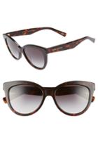 Women's Marc Jacobs 53mm Cat Eye Sunglasses - Dark Havana