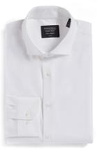 Men's Nordstrom Men's Shop Tech-smart Trim Fit Stretch Solid Dress Shirt .5 32/33 - White