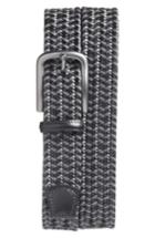 Men's Torino Belts Woven Belt - Black/ Grey