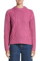 Women's Marc Jacobs Merino Wool Cable Knit Sweater - Pink
