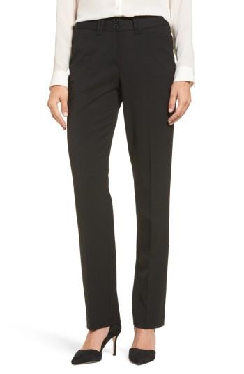 Women's Brax Lightweight Stretch Blend Trousers - Black