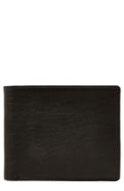 Men's Topman Nevis Leather Wallet - Black