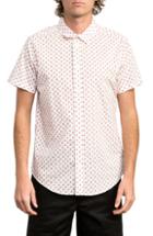 Men's Rvca Mini Paisley Woven Shirt, Size - Ivory