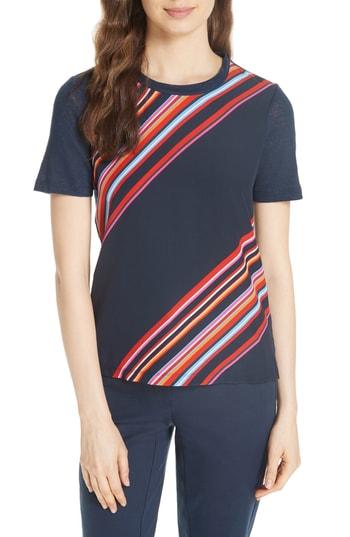 Women's Tory Burch Kayla Linen Tee - Blue