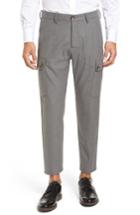 Men's Eleventy Stretch Wool Cargo Pants - Grey