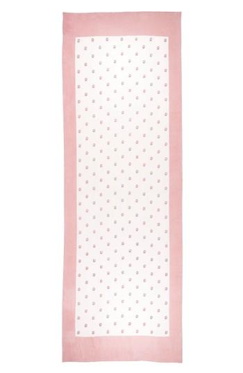 Women's Valentino Rosebud Devore Velvet Stole, Size - Pink