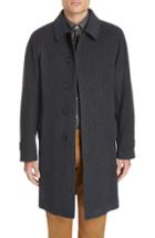 Men's Burberry Camden Wool Blend Car Coat Eu - Grey