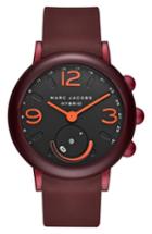 Men's Marc Jacobs Riley Hybrid Rubber Strap Smart Watch, 44mm