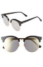 Women's Gentle Monster Moon Cut 54mm Rounded Sunglasses - Black Mirror