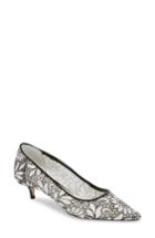 Women's Butter Blair Lace Kitten Heel Pump M - White