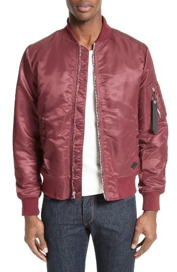 Men's Rag & Bone Manston Bomber Jacket - Purple