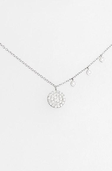 Women's Meira T Dazzling Diamond Disc Pendant Necklace