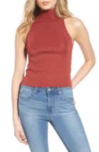 Women's Leith Mock Neck Sweater Tank - Metallic