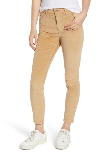 Women's Current/elliott The Stiletto High Waist Ankle Corduroy Pants - Brown