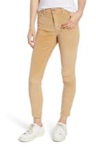 Women's Current/elliott The Stiletto High Waist Ankle Corduroy Pants - Brown