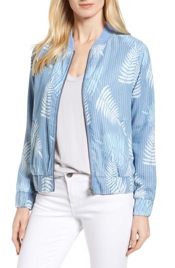 Women's Billy T Tropical Breeze Bomber Jacket - Blue