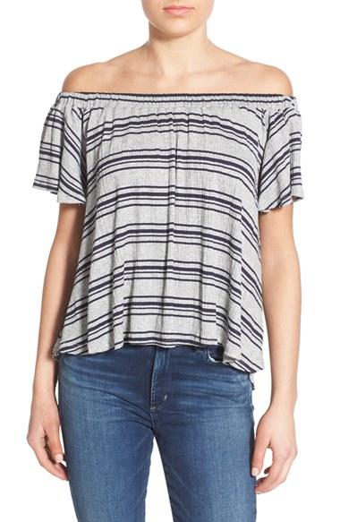 Women's Lush Stripe Off The Shoulder Top