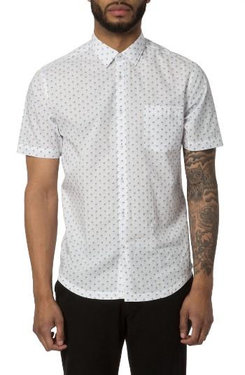 Men's Good Man Brand Trim Fit Palm Tree Print Sport Shirt