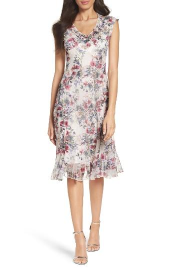 Women's Komarov Chiffon Midi Dress - Grey