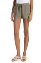 Women's Joie Fosette Linen Drawstring Shorts, Size - Grey