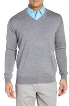 Men's Peter Millar Crown Wool & Silk V-neck Sweater