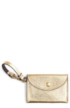 J.crew Metallic Leather Coin Purse - Metallic