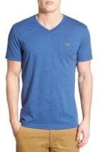 Men's Lacoste Pima Cotton Jersey V-neck T-shirt (4xl) - Blue