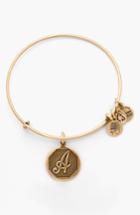 Women's Alex And Ani 'initial' Adjustable Wire Bangle