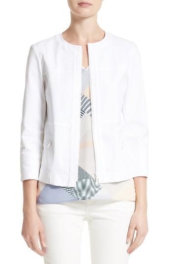Women's Lafayette 148 New York Deb Stretch Canvas Jacket