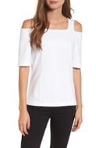 Women's Nic + Zoe Perfect Cold Shoulder Top - White