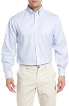 Men's Nordstrom Men's Shop Smartcare(tm) Classic Fit Plaid Dress Shirt .5 32/33 - Blue
