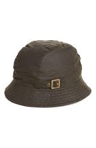 Women's Barbour Waxed Cotton Trench Hat - Green