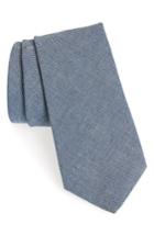 Men's Michael Bastian Chambray Cotton Tie, Size - Blue