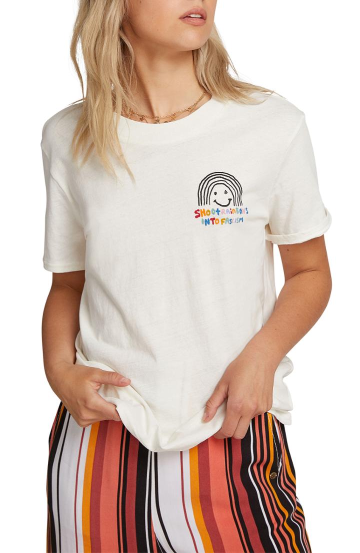 Women's Volcom Ozzie Rainbow Tee - White