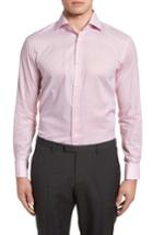 Men's Bugatchi Trim Fit Dot Dress Shirt .5 - Red