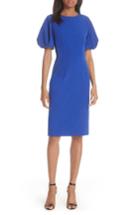 Women's Milly Kyle Puff Sleeve Cady Sheath Dress - Blue