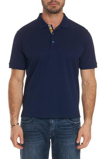 Men's Robert Graham Edwin Knit Polo - Blue